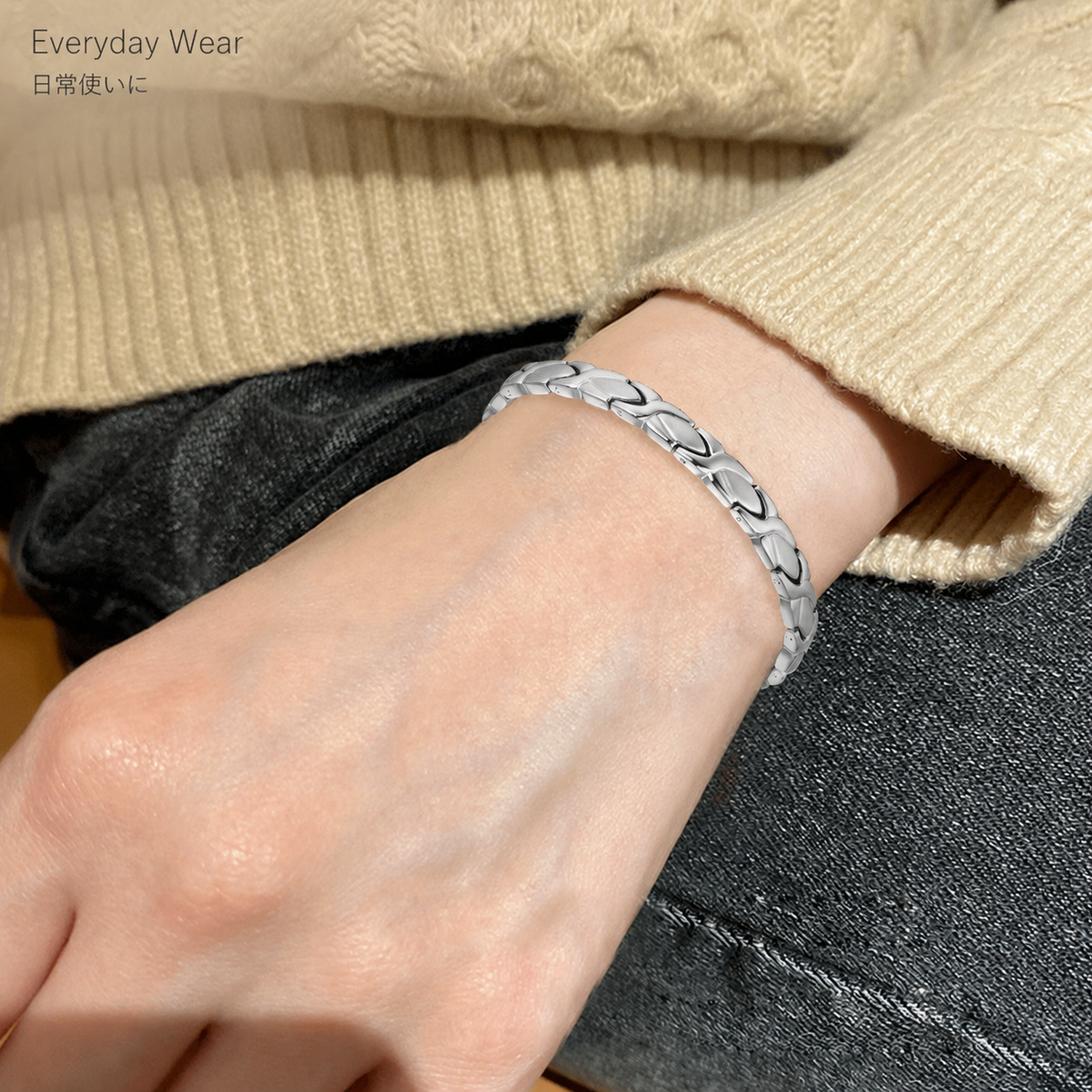 Pure Titanium Germanium & Hematite Bracelet
