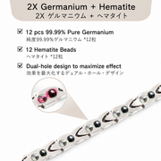 Pure Titanium Germanium & Hematite Bracelet